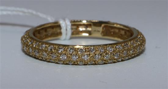 9ct gold diamond eternity ring